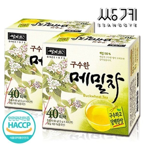 쌍계명차 구수한 메밀차 40티백 (2개)_이미지