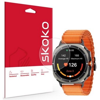 스코코 <b>갤럭시</b><b>워치</b> <b>울트라</b> 47mm 풀커버 리얼핏 액정보호필름 <b>2</b>매