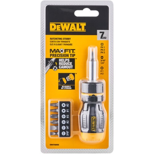 디월트 멀티비트 라쳇 주먹 드라이버 DWHT68005 (7pcs)