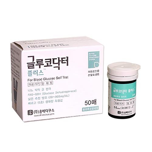  올메디쿠스 글루코닥터Plus 혈당 시험지 [50매]