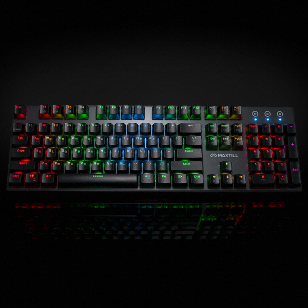 MAXTILL TRON G610K V2 RGB 축교환 방진축 (갈축)_이미지