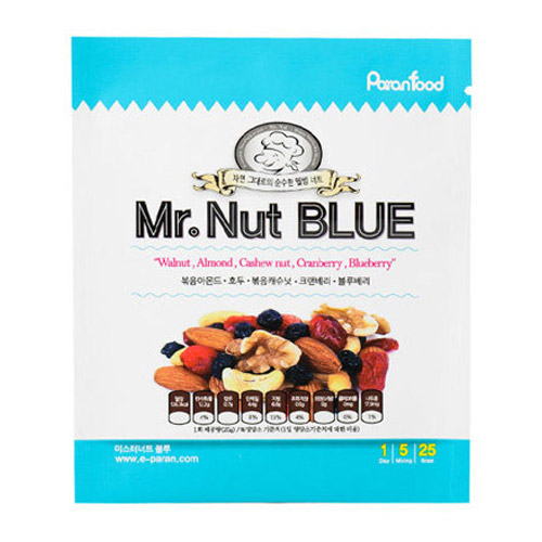 파란푸드 미스터너트 블루 25g 100개입 선물세트