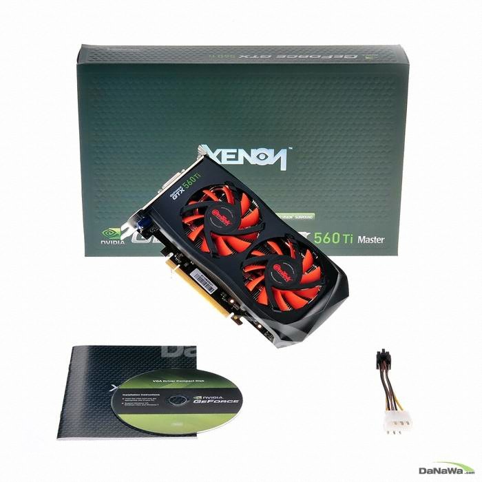 이엠텍 XENON 지포스 GTX560 Ti MASTER D5 1GB TwinCool+_이미지