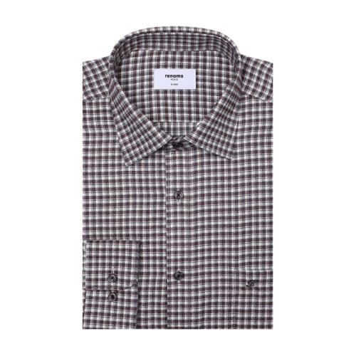 레노마 이중더블컬러 미니체크남방셔츠RPWSG0037WNIN