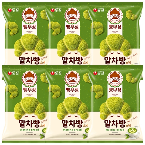 농심 빵부장 말차빵 55g (6개)_이미지