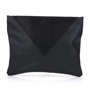 더히 V2line 클러치백 블랙