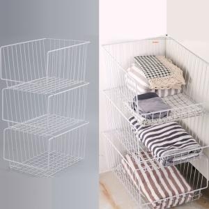 리빙박스 수납정리함 네트망 바스켓 걸이식 정리함 선반 다용도_이미지