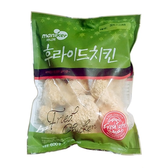 마니커 후라이드치킨 600g이미지입니다. 누르면 해당 게시물로 새창이동합니다.