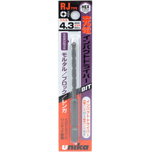 유니카 다목적 멀티 드릴비트 4.3mm RJ-4.3