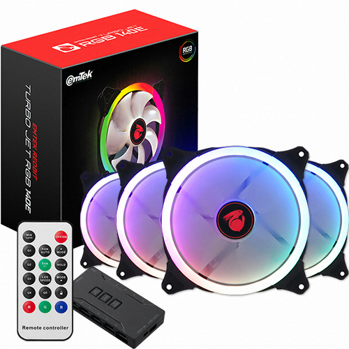 이엠텍 레드빗 TURBO JET FAN 140E (컨트롤러/4팩)