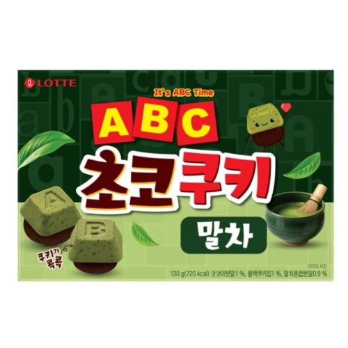 롯데제과 ABC초코쿠키 말차 130g (12개)_이미지