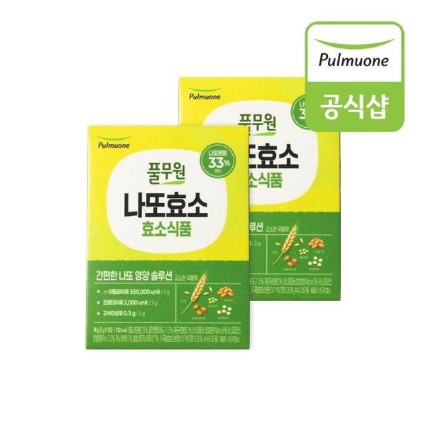 풀무원 나또 귀리 효소 30포 (2개)_이미지