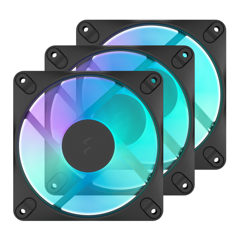 Fractal Design Dynamic3 12 RGB (3팩, 블랙)_이미지