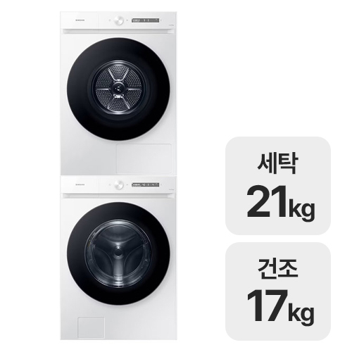 삼성전자 그랑데 AI WF21CB6650BW + DV17CB6600BW (공식인증점)