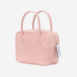 니히 스퀘어 백 핑크 파이썬 Nieeh Square Bag Pink Python 231723
