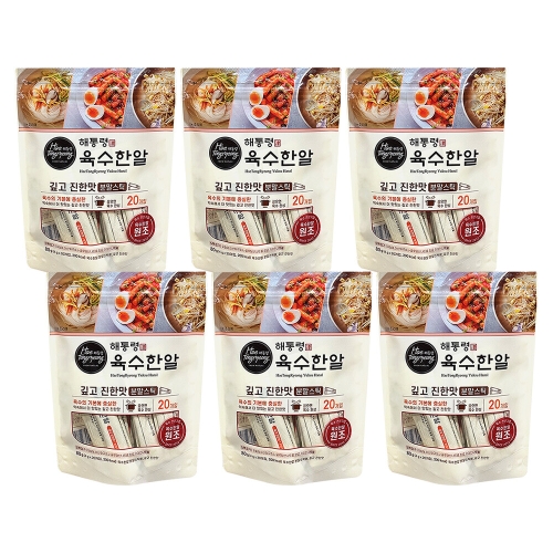 해통령 육수한알 분말 스틱형 깊고 진한맛 80g(4gx20포) (6개)_이미지