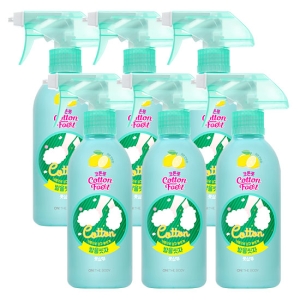 LG생활건강 온더바디 발을씻자 코튼 풋샴푸 프레쉬 레몬민트 385ml (6개)