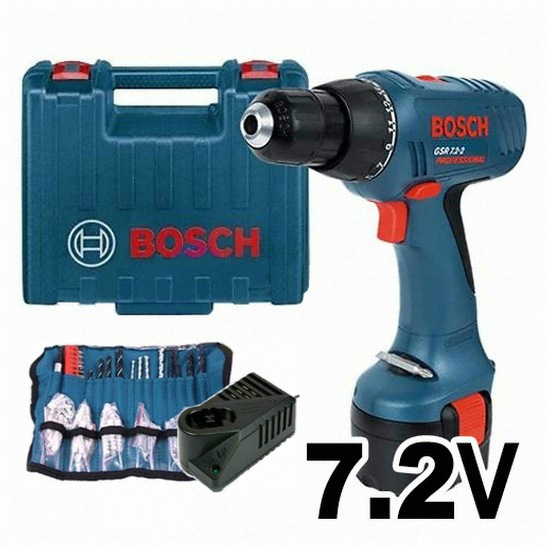 보쉬 GSR 7.2-2 (악세사리, 1.5Ah, 배터리 1개)