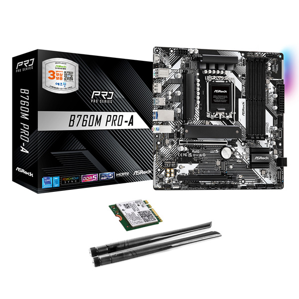 ASRock B760M Pro-A + WiFi6E ��� ��Ű�� ������