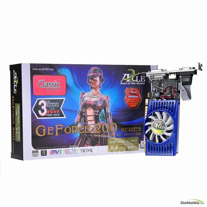 액슬 지포스 G210 D3 1GB LP_이미지
