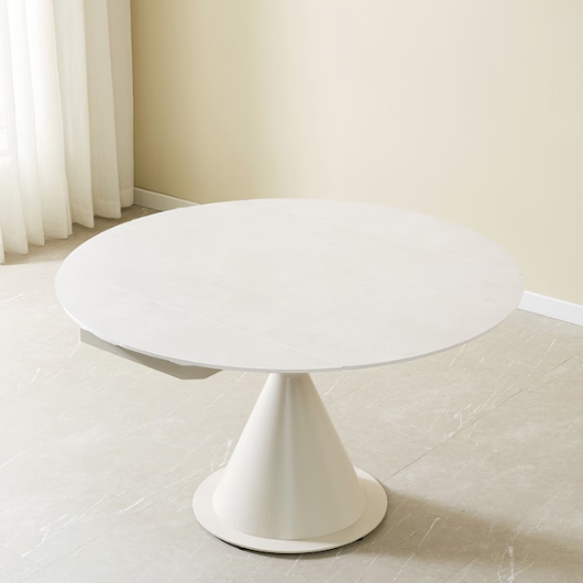 스코나  글렌드 회전 확장형 포세린 세라믹 원형 식탁 1300 (의자별도)