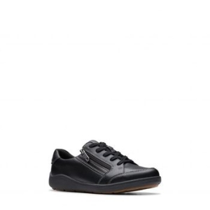 클락스 우먼 Bryianne Bayla 스니커즈 운동화 와이드 Width Available 블랙 레더 10939737_이미지