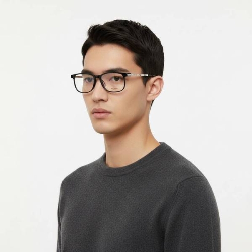생로랑 안경테 SL231 001 스퀘어 뿔테 안경 1567069_이미지