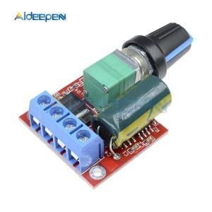 PWM 모터 속도 컨트롤러 PWM 조절식 드라이브 모듈 퓨즈 자동 복구 속도 제어 스위치 5A 45V35V 90W
