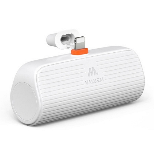 디엠케이코리아 밸류엠 PD 20W 미니 도킹 일체형 보조배터리 VM-PA5PD20W8P 5000mAh (8핀, 1개)_이미지