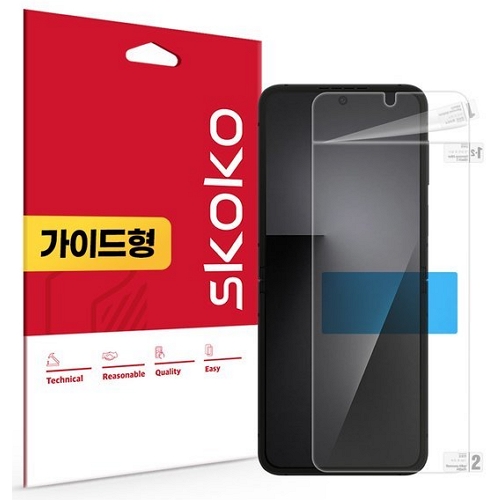 스코코 갤럭시Z 플립7 FE 고투과 리얼 퍼펙트핏 내부 액정보호필름 (액정 2매)