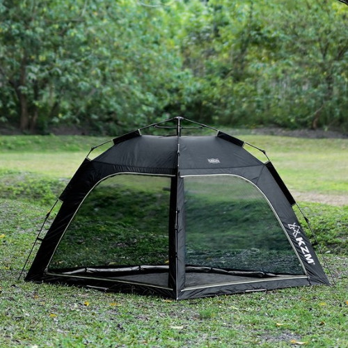 카즈미 와이드 파노라마 오토 그늘막 텐트 블랙