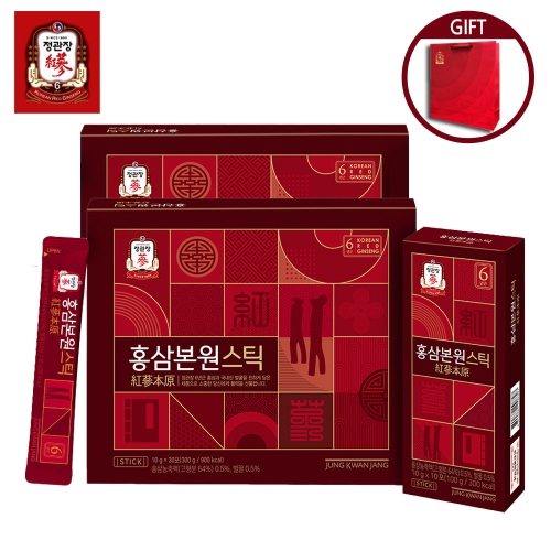 한국인삼공사 정관장 홍삼본원스틱 10g 30포 (2개)