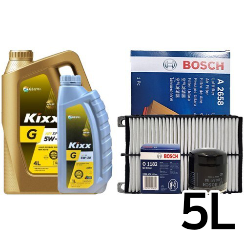 GS칼텍스 킥스 G SP 5W30 5L + 보쉬필터 현대 LF소나타 뉴라이즈 2.0 가솔린_이미지