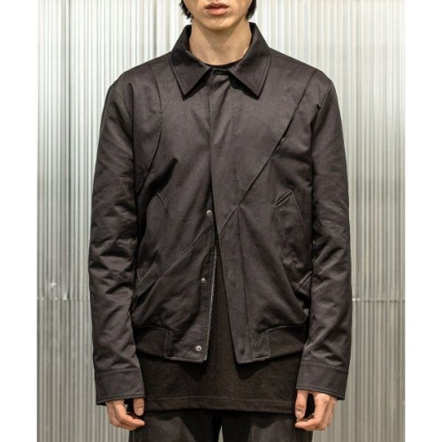 매스노운 어블릭 인버티드 플리츠 블루종 자켓 MSTJK002-BK 978828