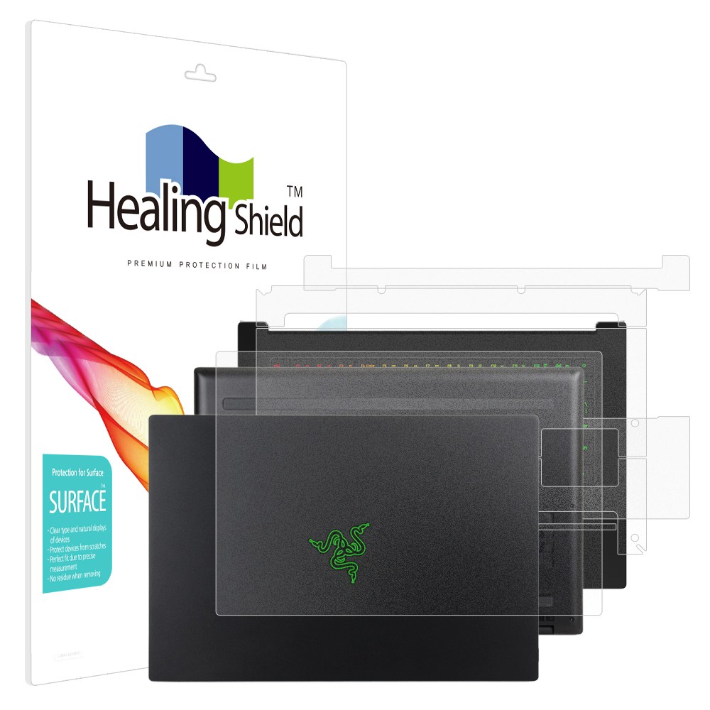 폰트리 힐링쉴드 Razer Blade 14 2021 무광 외부보호필름 3종 세트_이미지