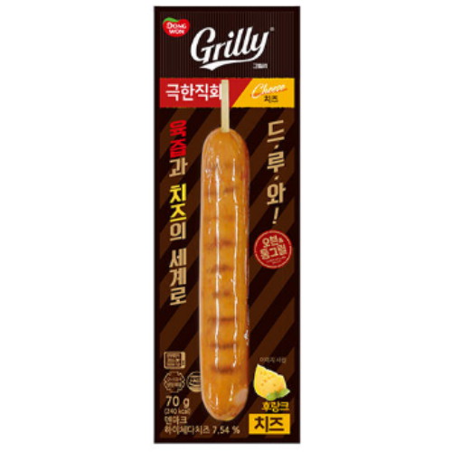 동원F&B 그릴리 극한직화 후랑크 치즈 70g (3개)_이미지