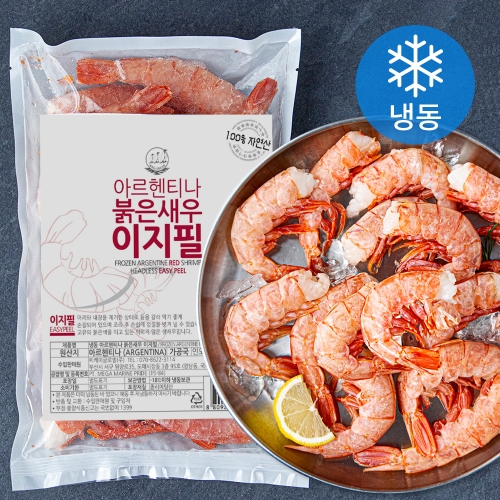 바다몰 냉동 아르헨티나 붉은새우 이지필 특대 600g (1개)_이미지