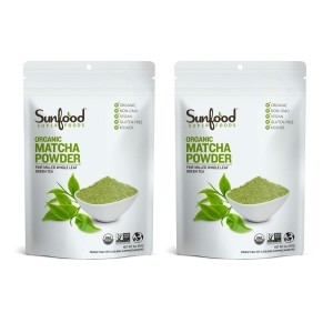 [불명] Sunfood Matcha Powder 말차 티 파우더 분말 113g 2팩_이미지