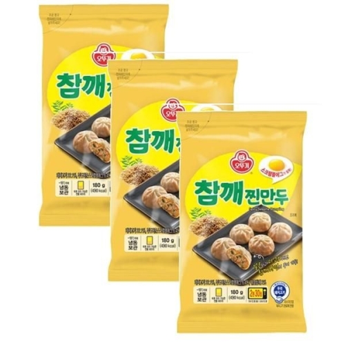 오뚜기 참깨 찐만두 180g (3개)_이미지