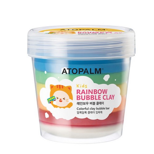 아토팜 키즈 레인보우 버블 클레이 210g (2개)_이미지