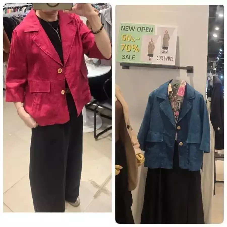 MG01 80%인하한정수랑세미캐주얼 정장마이카라투버튼린넨하이포겟재 S50936920