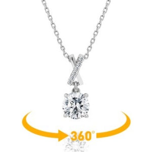 [불명] GIA 우신 F칼라 3부 다이아목걸이 리사 S3DP015