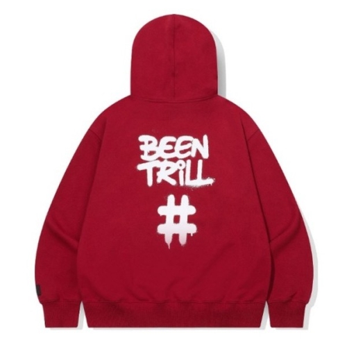 수프 빈트릴후드티 VQA BA253HM001DR 레이 해시태그 후드 다크 레드_이미지