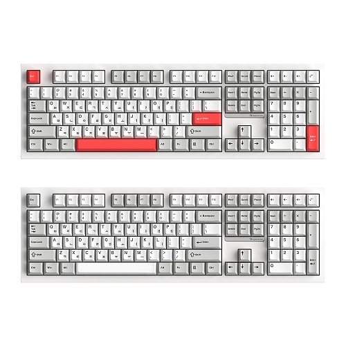 주연테크 긱스타 GKG108 유무선 기계식 화이트