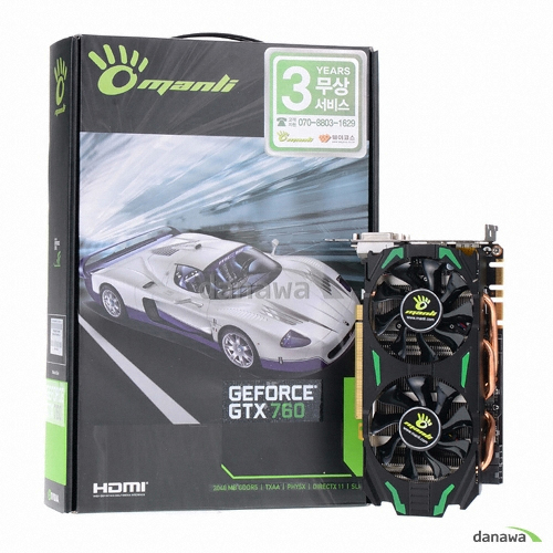 MANLI ������ GTX760 Twin Storm D5 2GB