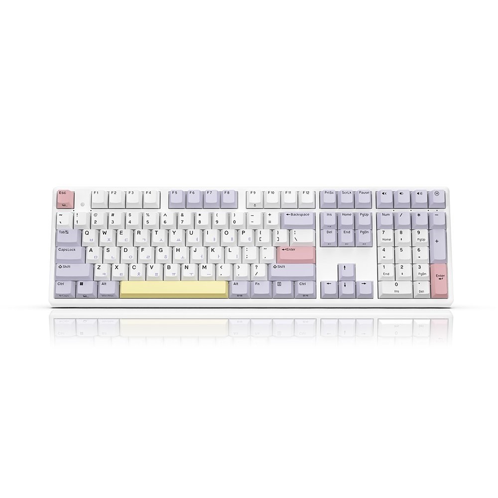 한성컴퓨터 GK898B 염료승화 EDITION 무접점 키보드 (Purple Heart)_이미지