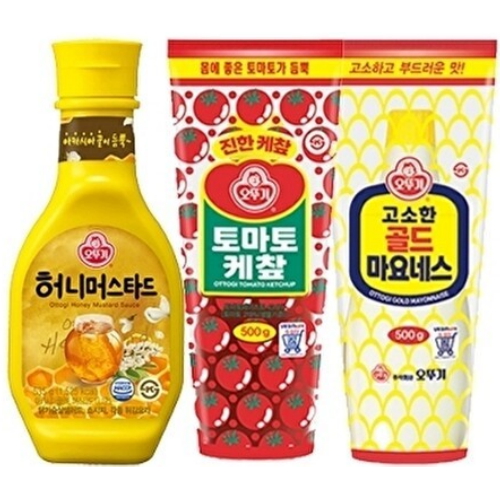 토마토 케찹 500g + 고소한 골드 마요네스 500g + 허니머스타드 535g