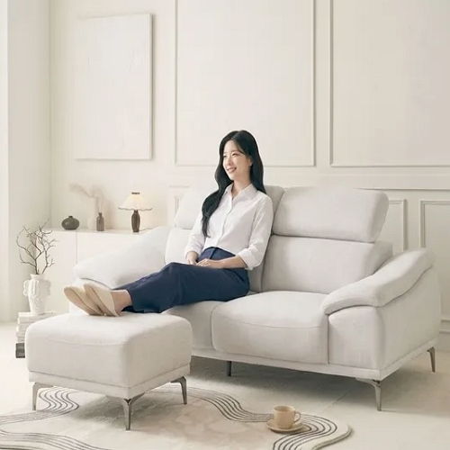  저스틴퍼니처 플루아 이지클린 패브릭 소파 3인용 [스툴포함]