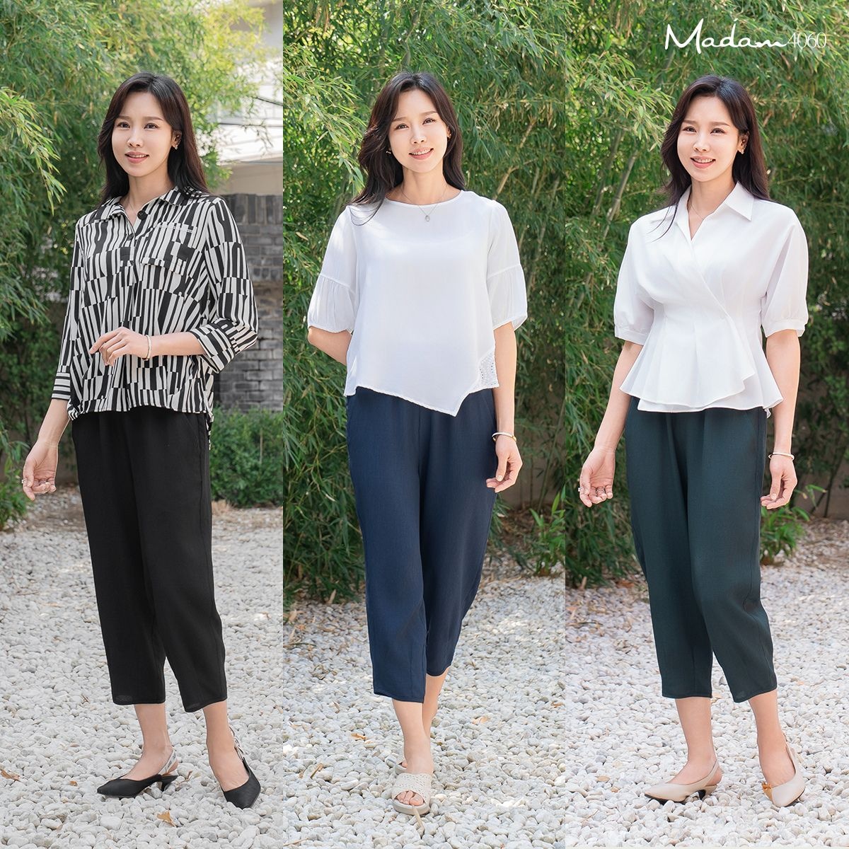 마담4060 엄마옷 1+1+1 풍기인견쿨링팬츠 -YHPN2505001_이미지