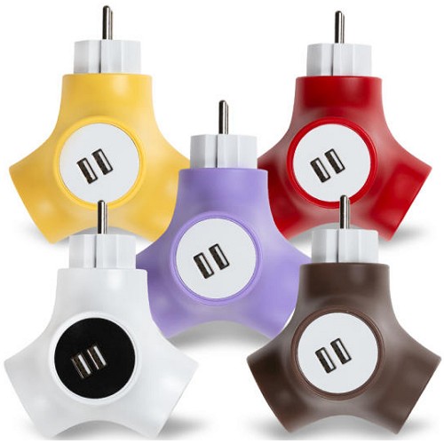 õ�������� �Ŀ��� 2�� 16A ��Ʈ������ ���뷮 USB �������� ��Ƽ��